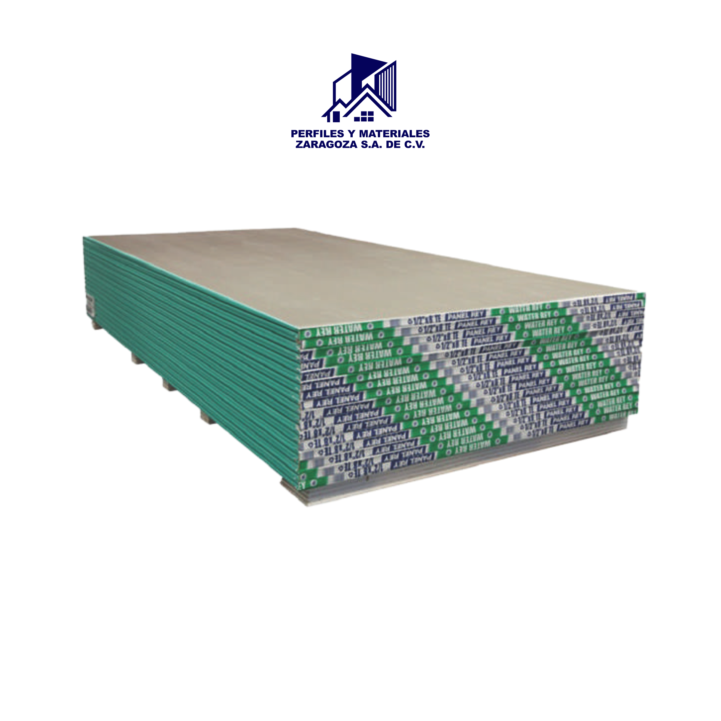 TABLAROCA DE PANEL REY R/H 1.22 X 2.44 12mm